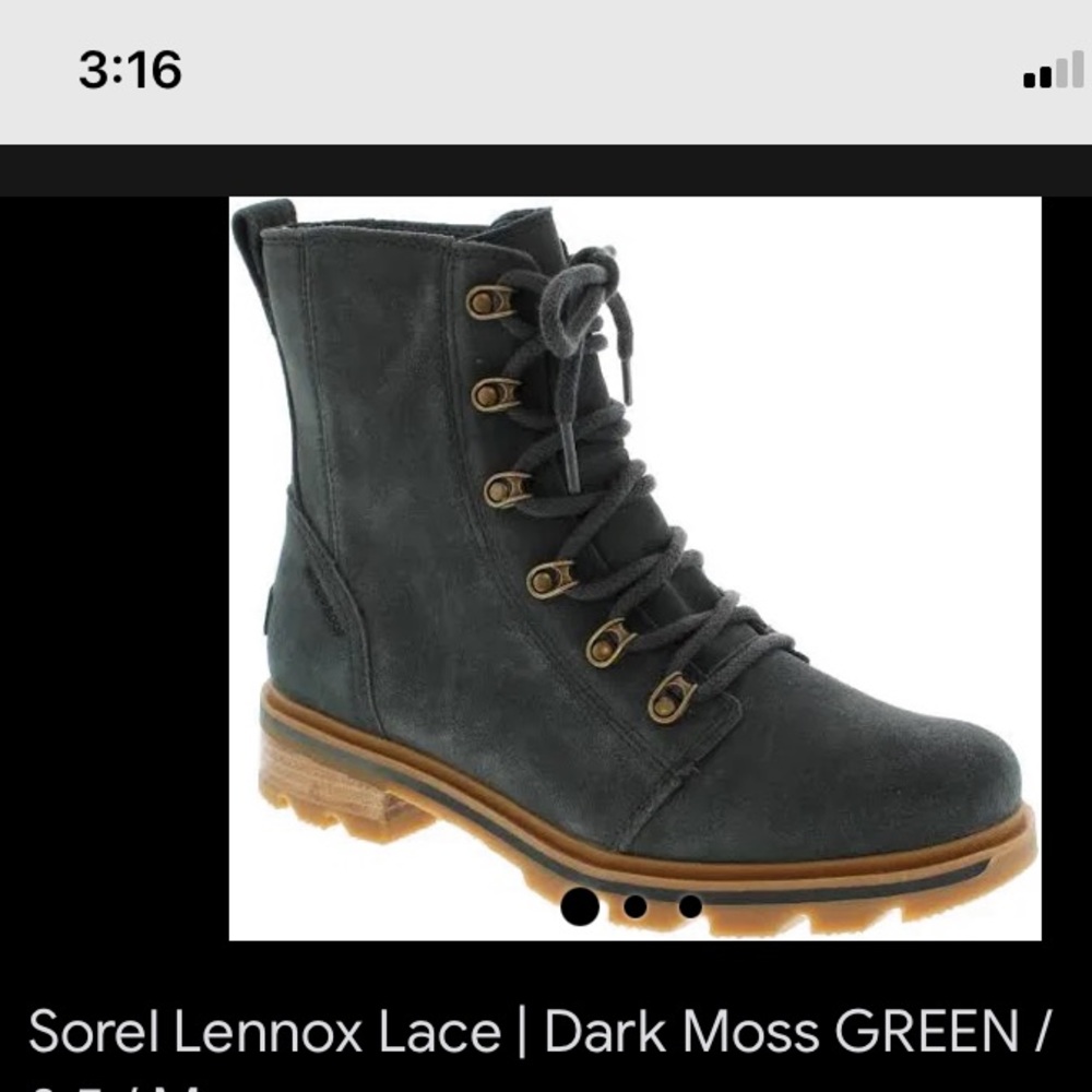 Sorel Lennox suede boots size 7.5